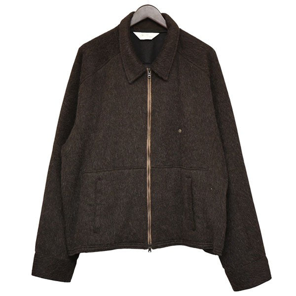ANCELLM 2025AW SHAGGY ZIP UP SHIRT シャギージップアップシャツジャケット ANC-CT127-B 古着・中古-1枚目のアイテム画像