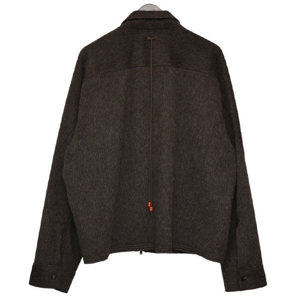 ANCELLM 2025AW SHAGGY ZIP UP SHIRT シャギージップアップシャツジャケット ANC-CT127-B 古着・中古-2枚目のアイテム画像