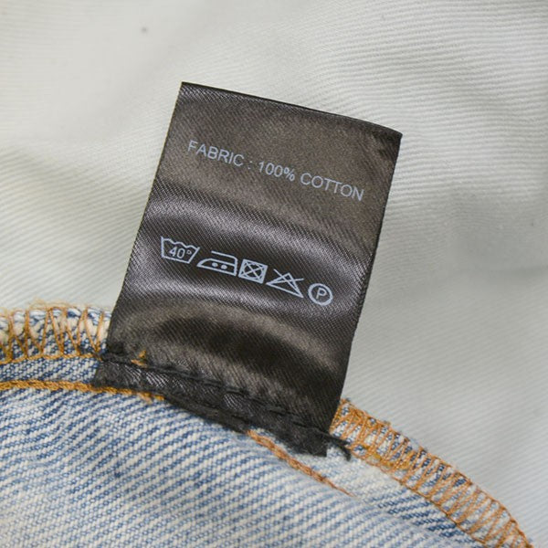 EGONLAB 2025SS ARGYLE DENIM PANT USED加工ワイドデニムパンツ SS25 DN 001 B 古着・中古-9枚目のアイテム画像