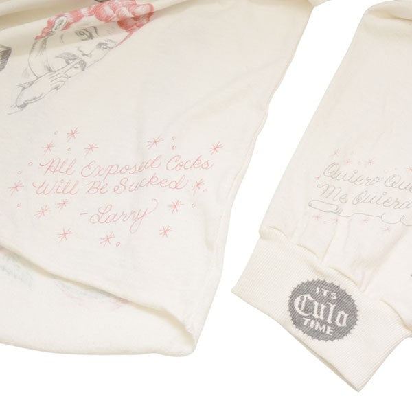 SAINT MICHAEL 2025AW ALX LS TEE DRAWING USED加工モックネックロングスリーブTシャツ SM-HR1-0000-C30 古着・中古-4枚目のアイテム画像