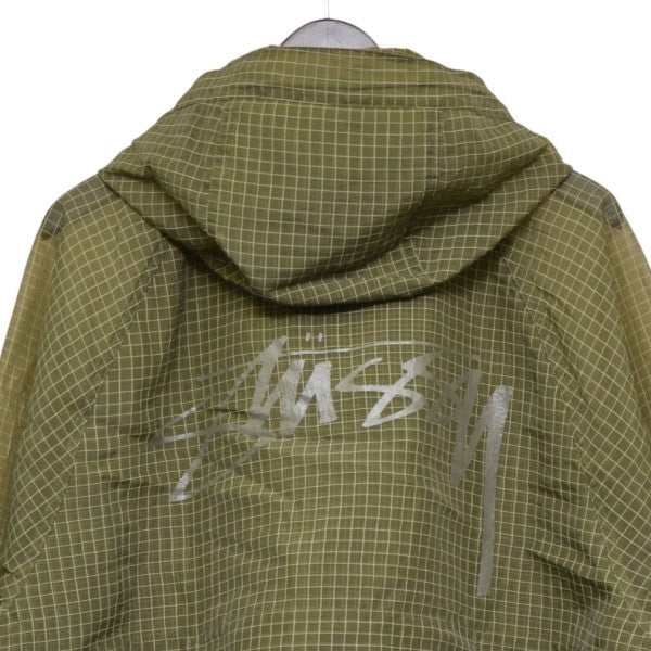 ジャケット・アウター STUSSY BEACH SHELL TRANSPARENT RIPSTOP Stussy Beach Ripstop Transparent Shell Jacket Olive Men's - SS24 - US