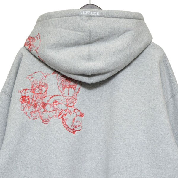 Supreme 2025SS Pitbulls Embroidered Hooded Sweatshirt ピットブル刺繍プルオーバーパーカー スウェット 古着・中古-4枚目のアイテム画像