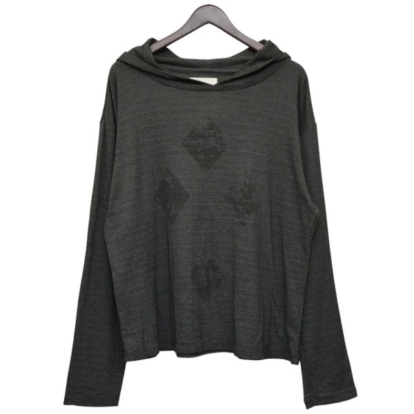 Disturbing Glitter Hoodie　ラメ加工フーデットロングスリーブTシャツ