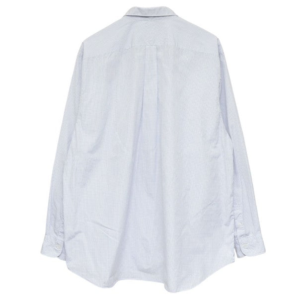 COMOLI 2021SS ポプリンシャツ チェックシャツ T01-02004 古着・中古-2枚目のアイテム画像