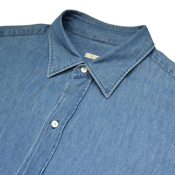 A．PRESSE 2023AW Washed Denim Shirt ウォッシュドデニムシャツ 23AAP-02-08H 古着・中古-3枚目のアイテム画像
