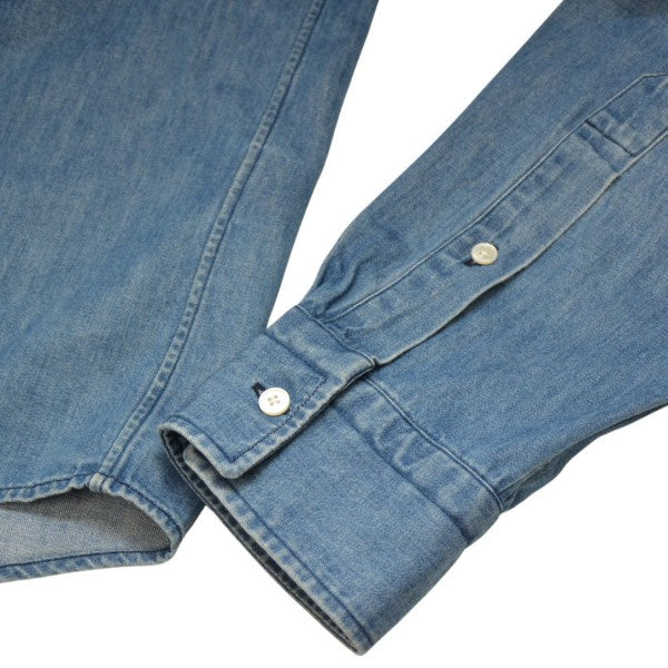 A．PRESSE 2023AW Washed Denim Shirt ウォッシュドデニムシャツ 23AAP-02-08H 古着・中古-4枚目のアイテム画像