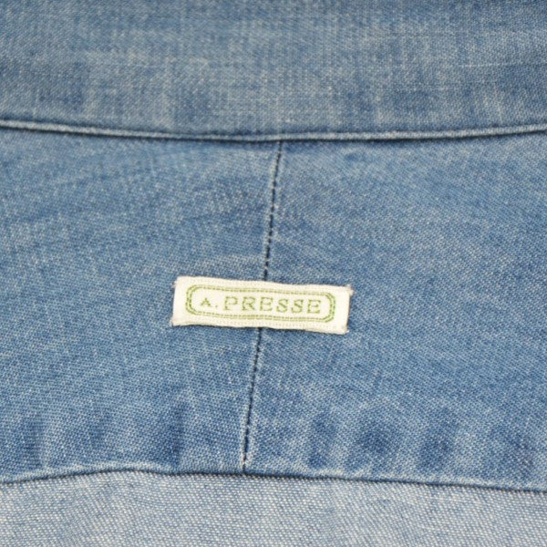A．PRESSE 2023AW Washed Denim Shirt ウォッシュドデニムシャツ 23AAP-02-08H 古着・中古-5枚目のアイテム画像