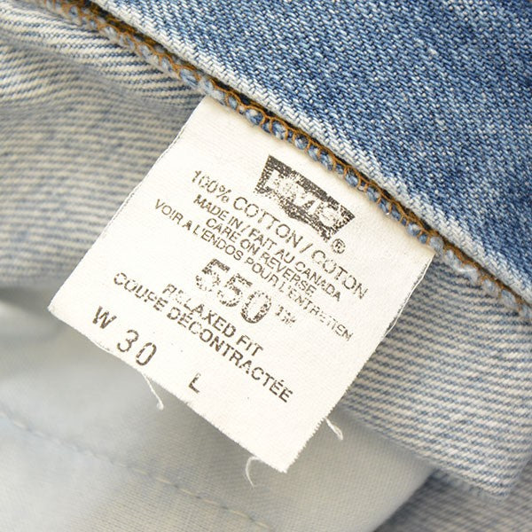 LEVI’S CANADA MADE Lot550 テーパードデニムパンツ 古着・中古-6枚目のアイテム画像