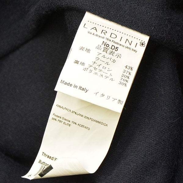LARDINI(ラルディーニ) アルパカ混チェスターコート ネイビー サイズ