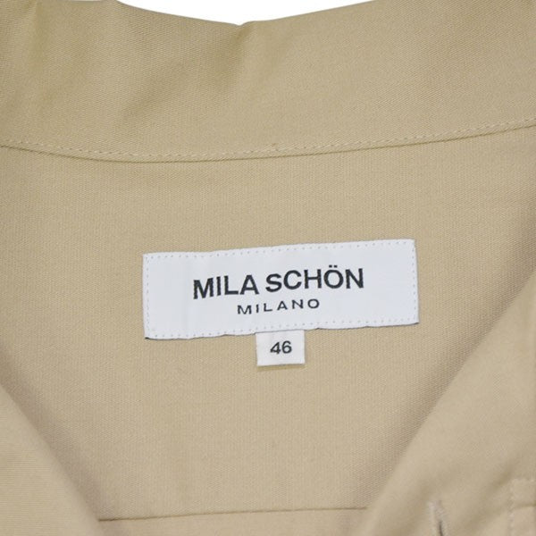 コットンシルクツイルオープンカラーシャツ　開襟シャツ　860740