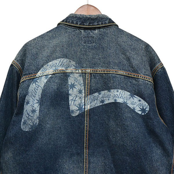 EVISU×GDC 2025AW ウォッシュド リラックスフィット デニムジャケット Gジャン ジージャン 2EAGDM5DJ6430RXDN 古着・中古-4枚目のアイテム画像