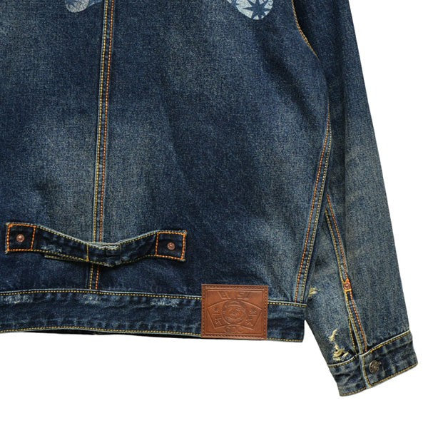 EVISU×GDC 2025AW ウォッシュド リラックスフィット デニムジャケット Gジャン ジージャン 2EAGDM5DJ6430RXDN 古着・中古-6枚目のアイテム画像