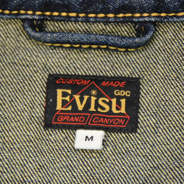 EVISU×GDC 2025AW ウォッシュド リラックスフィット デニムジャケット Gジャン ジージャン 2EAGDM5DJ6430RXDN 古着・中古-7枚目のアイテム画像