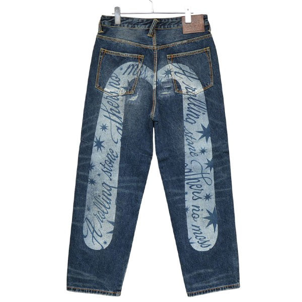 EVISU×GDC 2025AW 大黒プリント リラックスフィット ジーンズ デニムパンツ 2EAGDM5JE6431RXDN 古着・中古-2枚目のアイテム画像