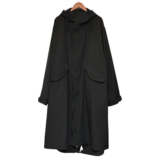 GROUND Y 2025AW W GABARDINE HOODED MODS COAT ギャバジンモッズコート GL-C03-100-1-01 古着・中古-1枚目のアイテム画像