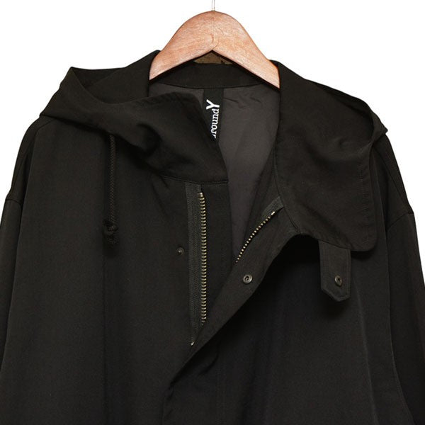 GROUND Y 2025AW W GABARDINE HOODED MODS COAT ギャバジンモッズコート GL-C03-100-1-01 古着・中古-4枚目のアイテム画像