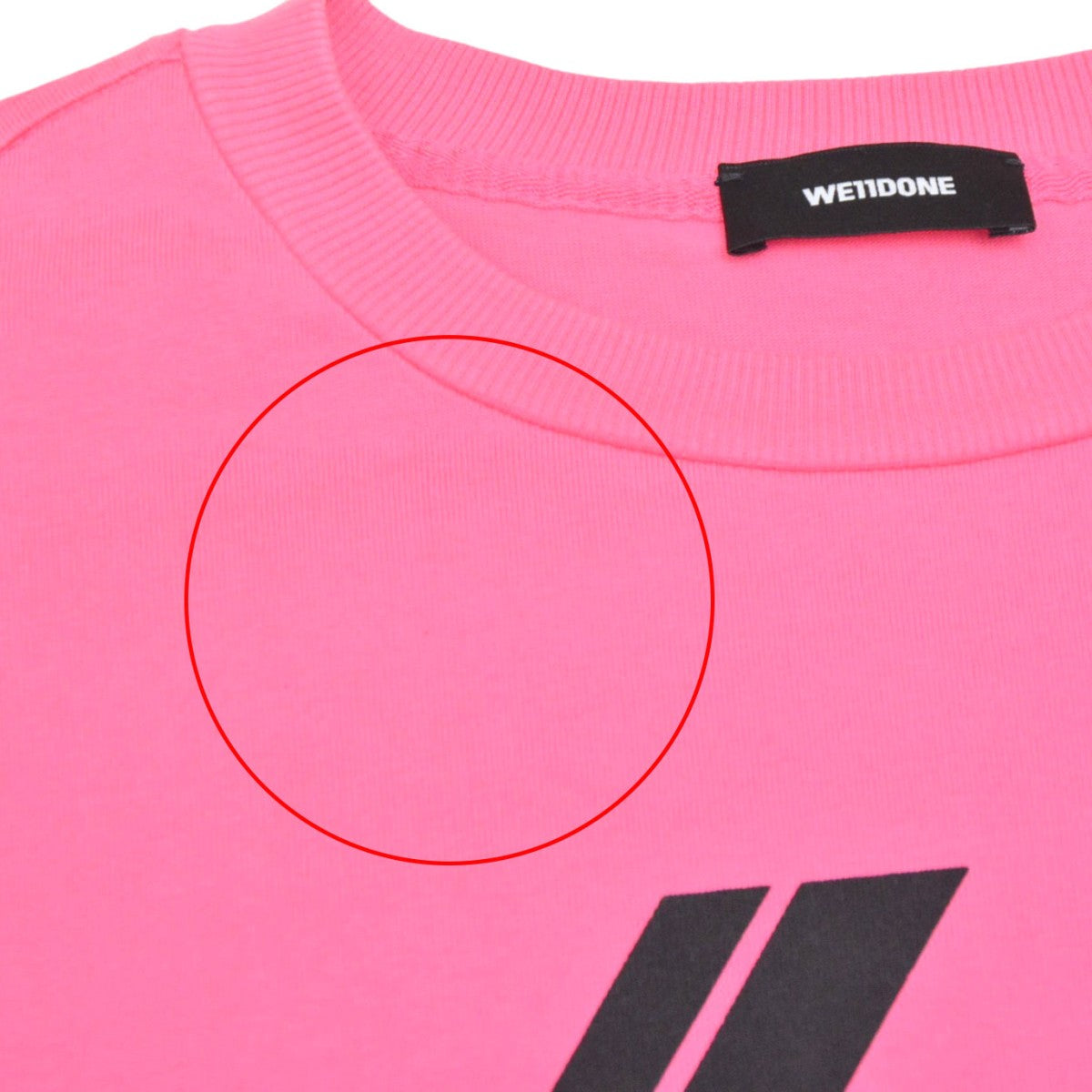 WE11DONE 2020AW フロントロゴプリントオーバーサイズＴシャツ 52-11-04-11001 古着・中古-6枚目のアイテム画像