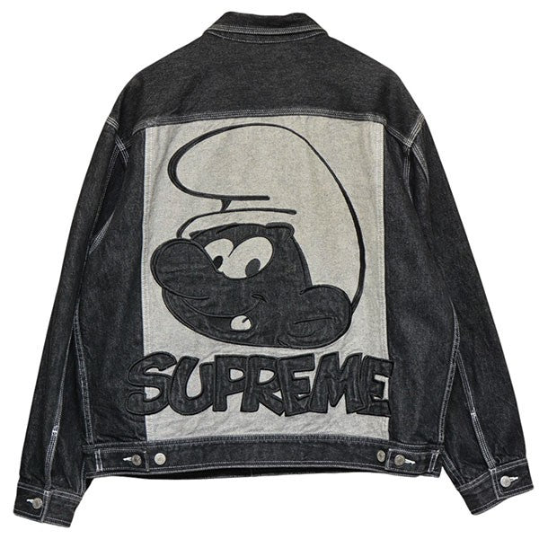 Supreme 2020AW Smurfs Denim Trucker Jacket デニムジャケット Gジャン ジージャン 古着・中古-1枚目のアイテム画像