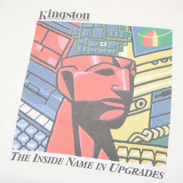 VINTAGE 1990年代 USA MADE Kingston TECHNOLOGY CORPORATION Tee プリントTシャツ 古着・中古-4枚目のアイテム画像