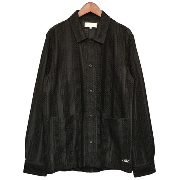 KITH 2024AW Ladder Lace Boxy Collared Overshirt レースシャツ 24050060000830 古着・中古-1枚目のアイテム画像