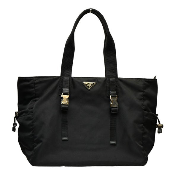 PRADA TESSUTO MONTAGN TOTE 三角ロゴプレートトートバッグ 2VG042 973 F0002