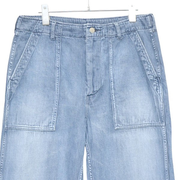 モンプデニムの908ベイカーパンツ（淡）　ワイドデニムパンツ　ジーンズ　50360022