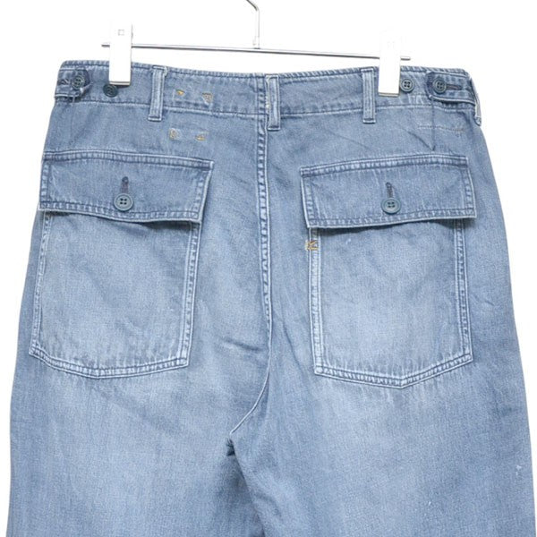 モンプデニムの908ベイカーパンツ（淡）　ワイドデニムパンツ　ジーンズ　50360022