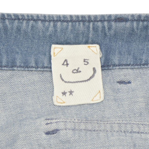 モンプデニムの908ベイカーパンツ（淡）　ワイドデニムパンツ　ジーンズ　50360022