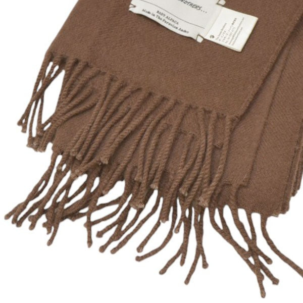 Brushed Scarf Baby Alpaca　ブラッシュドスカーフ　アルパカ混マフラー