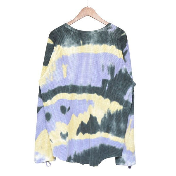 2019AW　TYE-DYE CREWNECK WAFFLE　タイダイ染め長袖Tシャツ　サーマルロンＴ　19AW-CSL-007