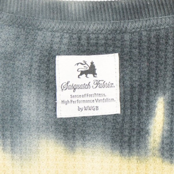 2019AW　TYE-DYE CREWNECK WAFFLE　タイダイ染め長袖Tシャツ　サーマルロンＴ　19AW-CSL-007