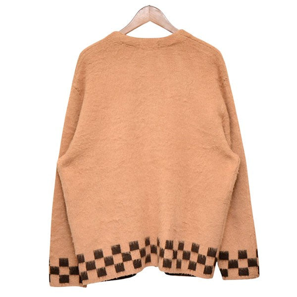 2021SS　Brushed Checkerboard Cardigan　チェック柄カーディガン