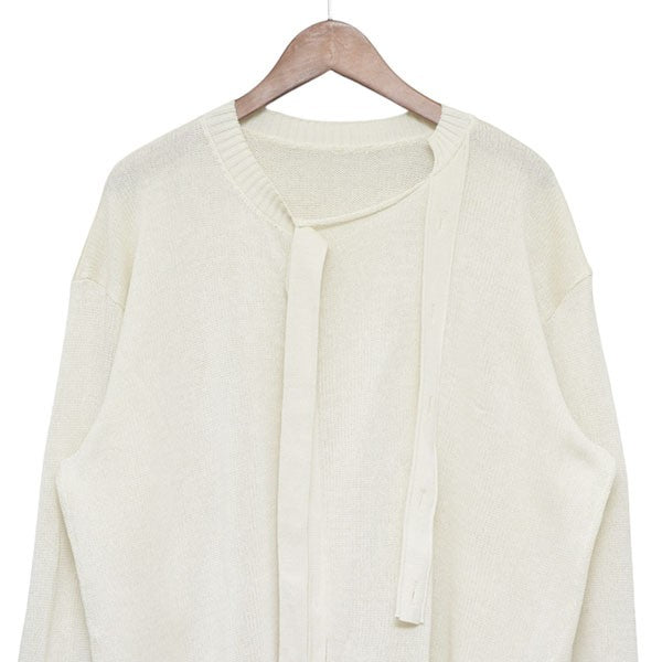 2025SS　BUTTONED DRAPE KNIT　プルオーバーニット　セーター　IM51KN790