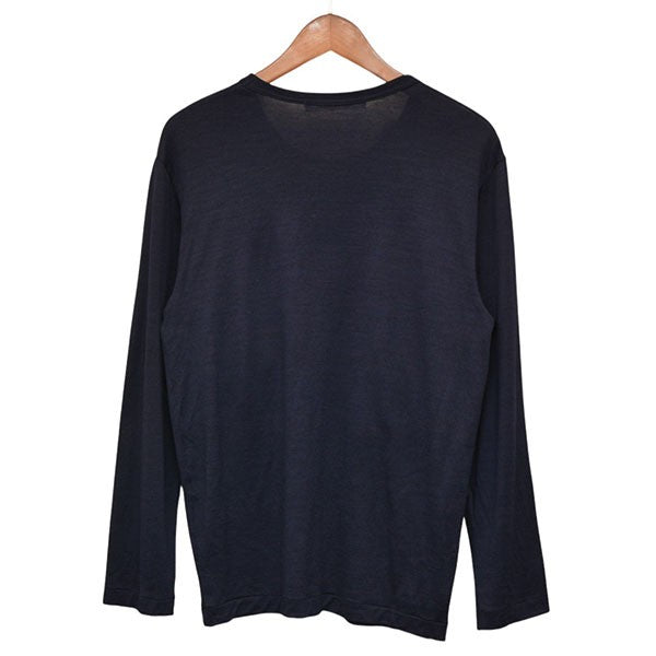 COMME des GARCONS COMME des GARCONS 2025AW 梳毛ウール天竺ポケットセーター ポケットクルーネックニット RP-T013 古着・中古-2枚目のアイテム画像