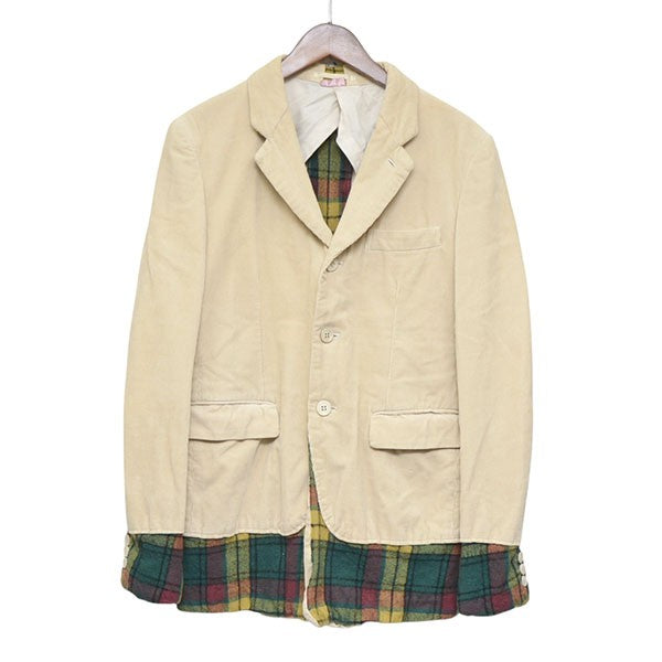 COMME des GARCONS HOMME PLUS 2006SS ドッキングロック復刻 コーデュロイドッキングジャケット PQ-J211 古着・中古-1枚目のアイテム画像