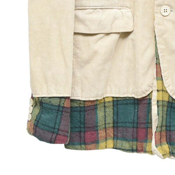 COMME des GARCONS HOMME PLUS 2006SS ドッキングロック復刻 コーデュロイドッキングジャケット PQ-J211 古着・中古-6枚目のアイテム画像