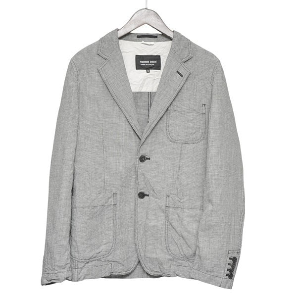 COMME des GARCONS HOMME DEUX 2014SS 千鳥格子テーラードジャケット シングルテーラードジャケット DM-J065 古着・中古-1枚目のアイテム画像