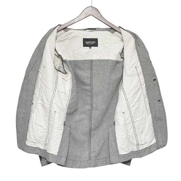 COMME des GARCONS HOMME DEUX 2014SS 千鳥格子テーラードジャケット シングルテーラードジャケット DM-J065 古着・中古-3枚目のアイテム画像