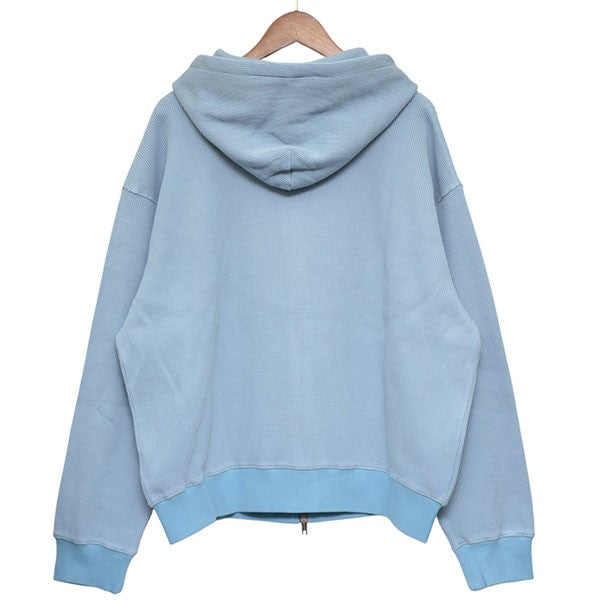 WOKE EDGE(ウォークエッジ) Washed Thermal Zip Hoodie サーマルジップ