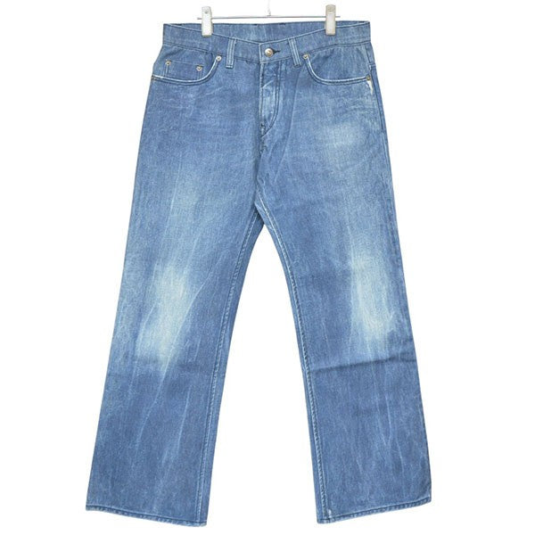 WOKE EDGE 2025AW Printed Loose Flare Denim 転写ルーズフレアデニムパンツ 2521-15917-015200 古着・中古-1枚目のアイテム画像
