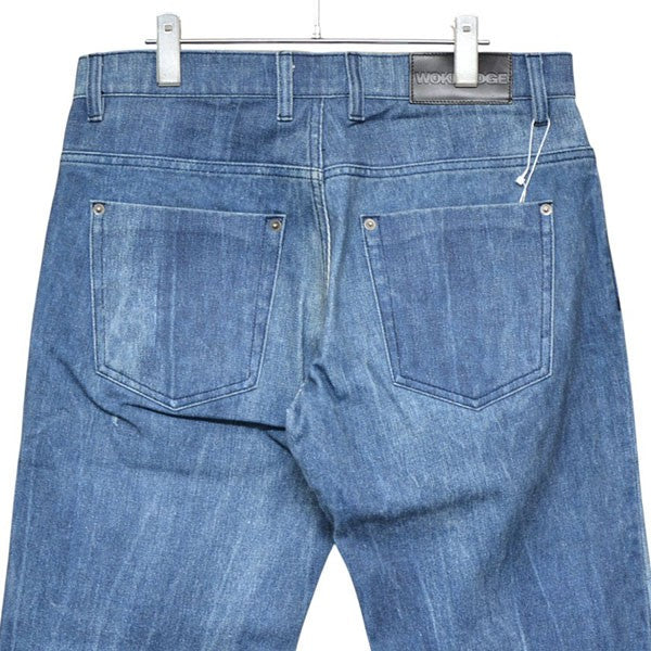 WOKE EDGE 2025AW Printed Loose Flare Denim 転写ルーズフレアデニムパンツ 2521-15917-015200 古着・中古-4枚目のアイテム画像