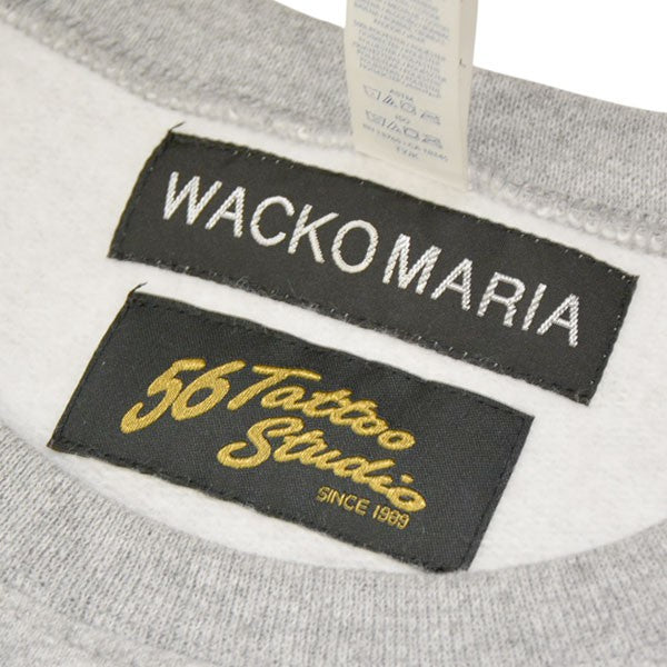 WACKO MARIA×56 Tatto Studio 2025AW CREW NECK SWEAT SHIRT クルーネックスウェット トレーナー 56TS-WM-SS04 古着・中古-6枚目のアイテム画像