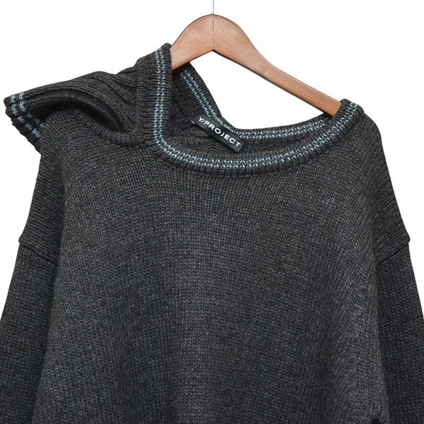 Y． PROJECT DOUBLE NECK OVERSIZED SWEATER ダブルネックオーバーサイズニット セーター MPULL60S21 古着・中古-4枚目のアイテム画像