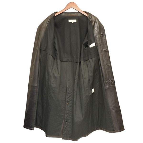 DRIES VAN NOTEN ライカ期 レザーロングトレンチコート レザーコート 3651-4902 古着・中古-3枚目のアイテム画像
