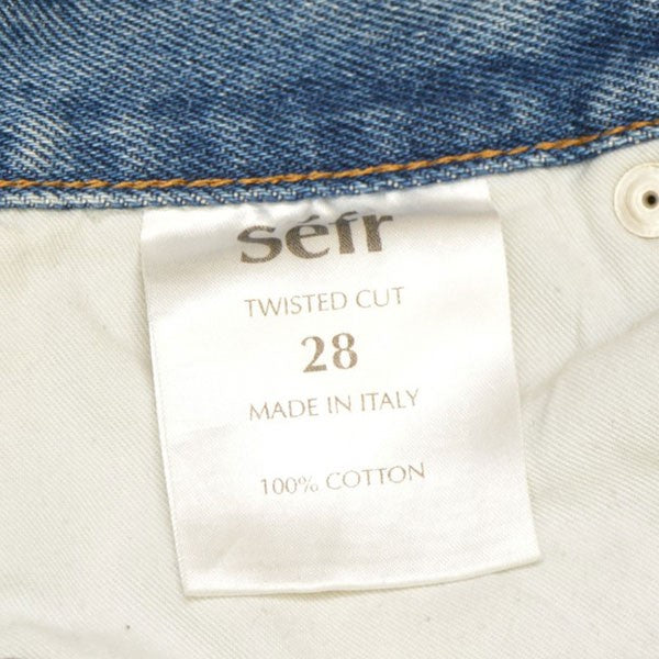 Sefr TWISTED CUT JEANS CLASSIC WASH ツイストカットデニムパンツ 古着・中古-9枚目のアイテム画像