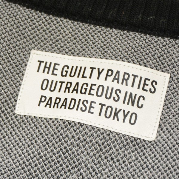 WACKO MARIA 2024SS RECORDS JACQUARD KNIT CARDIGAN レコードジャガードコットンニットカーディガン 24SS-WMK-KN17 古着・中古-6枚目のアイテム画像