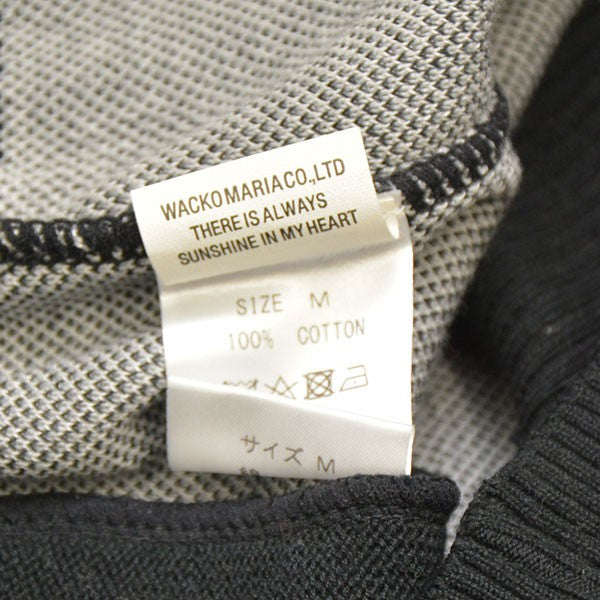 WACKO MARIA 2024SS RECORDS JACQUARD KNIT CARDIGAN レコードジャガードコットンニットカーディガン 24SS-WMK-KN17 古着・中古-7枚目のアイテム画像