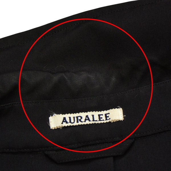 AURALEE WOOL MAX CANVAS SOUTIEN COLLAR COAT ステンカラーロングコート A22SC01WC 古着・中古-7枚目のアイテム画像