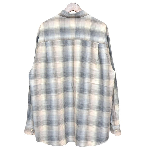 AURALEE 2024AW SUPER LIGHT WOOL CHECK SHIRT スーパーライトウールチェックシャツ A24AS01LC 古着・中古-2枚目のアイテム画像