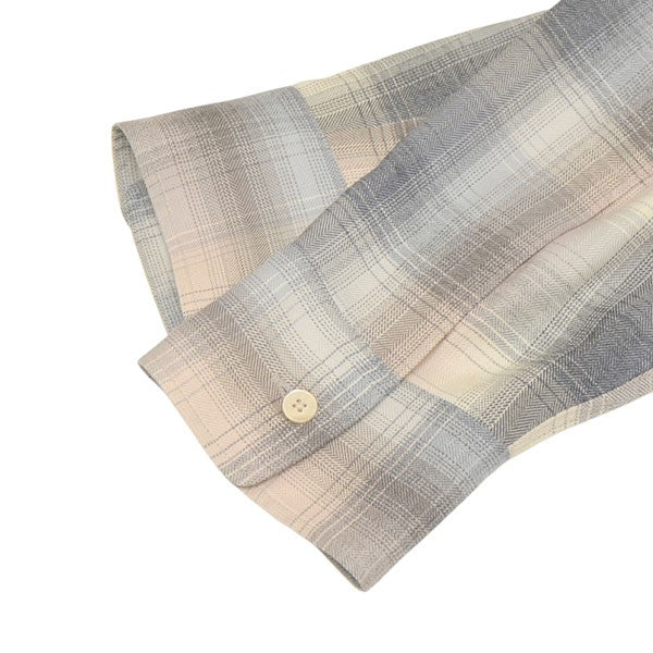 AURALEE 2024AW SUPER LIGHT WOOL CHECK SHIRT スーパーライトウールチェックシャツ A24AS01LC 古着・中古-3枚目のアイテム画像